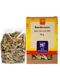 Kardemom, heel, met schil, BIO 50g