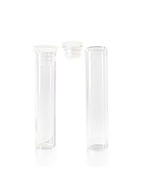 Testbuisje (glas) + dop voor vloeistof - per stuk